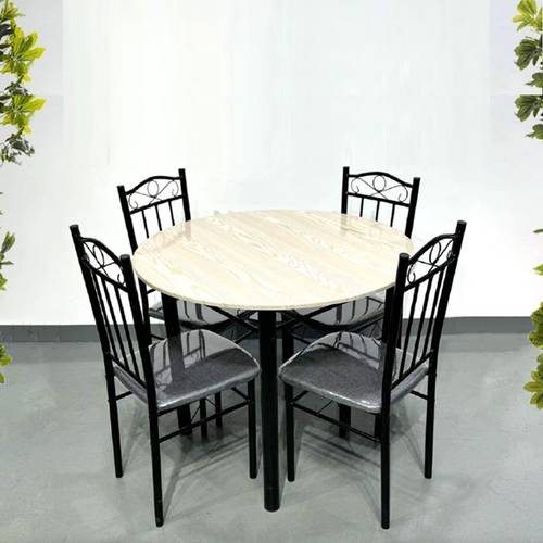 طاولة طعام دائرية 4 كراسي