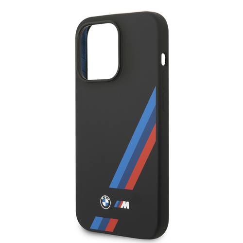  IPHONE 15 PRO Max BMW M HC SILICONE SLANTED STRIPES BLACK