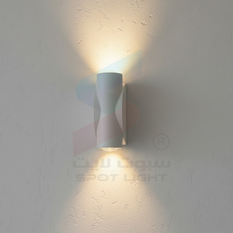 ابليك جداري مفرد المنيوم  8088/2WH-WW 