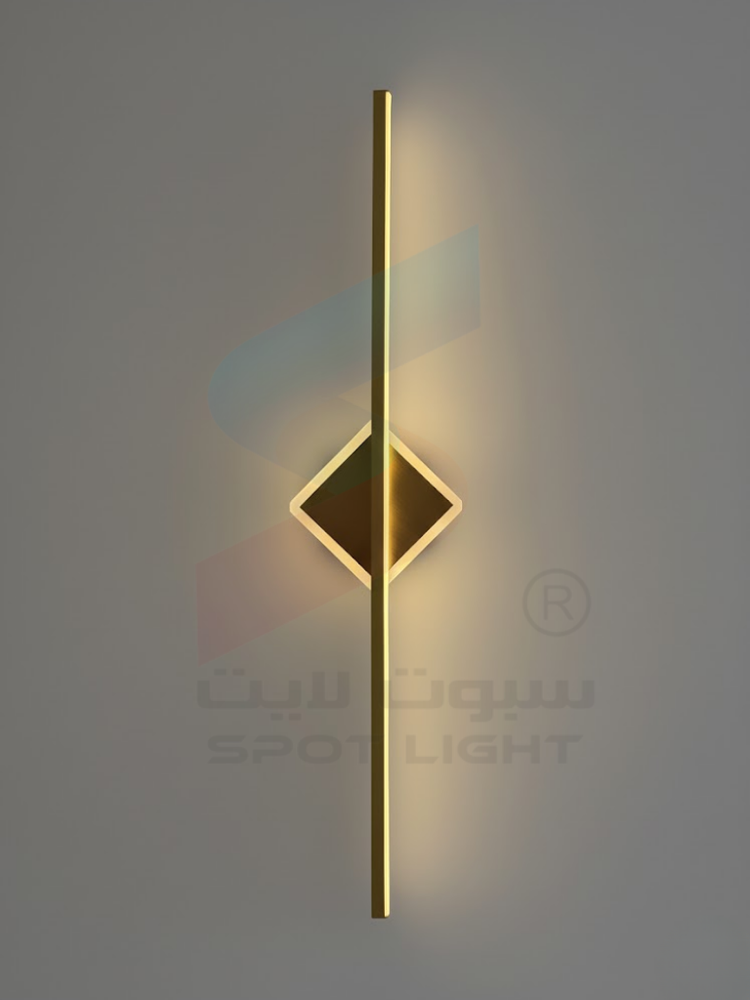 ابليك جداري مودرن ذهبي تصميم طولي