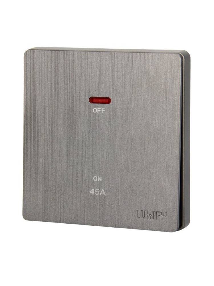 مفتاح مكيف 45 امبير 7*7 سلفر LUXIFY R6327