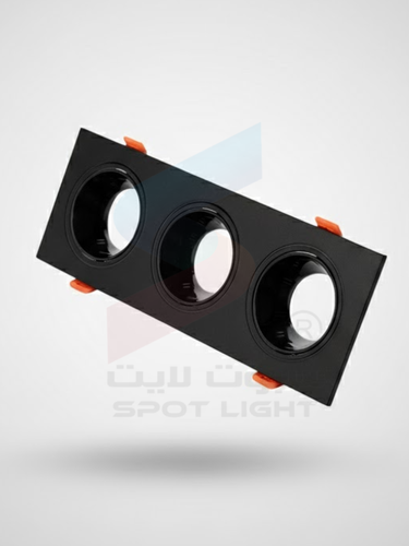 نسخة من جرم سبوت ثلاثي مانع توهج مربع اسود SP 30mm