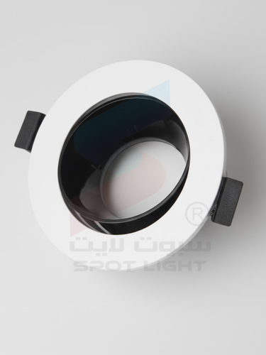 سبوت لايت LED مانع للتوهج 30 ملم - أبيض/أسود