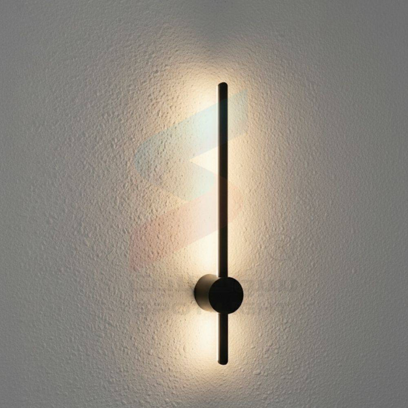 أبليك جداري LED عصري بخط مستقيم وإضاءة دافئة