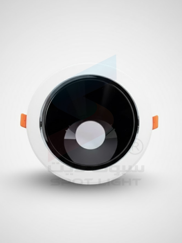 سبوت لايت ضد التوهج 6 بوصة أبيض وأسود من الألومنيوم Sense Light SY5579