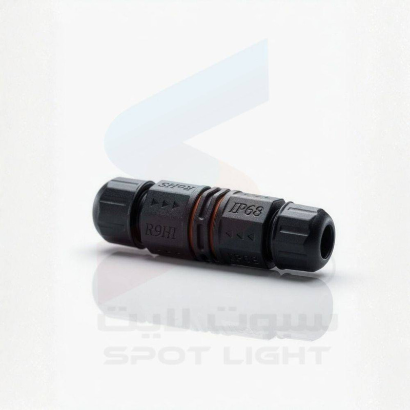 كونكتر ووتر بروف 4 خط 24 امبير اسود M22-4P-24A IP68