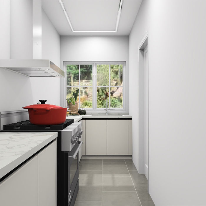 Custom Simple Durable Kitchen Cupboard Ghana Particleboard Melamine Kitchen Cabinet