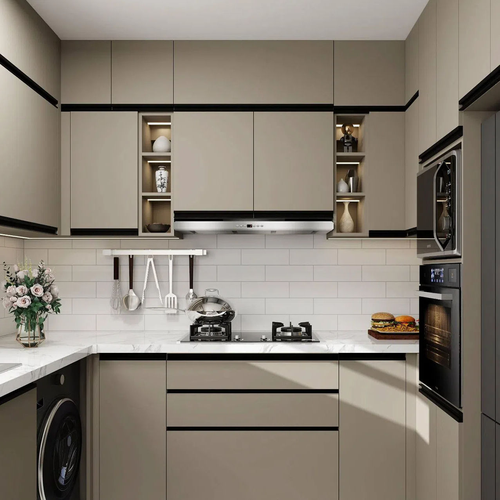 Wholesale Modern New Design Modular Melamine Kitchen Cabinets Faucet Acrylic Finish 5 Year Warranty Eco-Friendly Durable Hotel