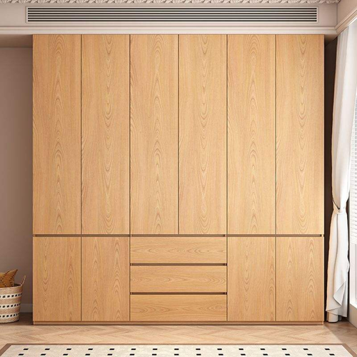 Custom 6 Door Clothes Closet Organizer Big Closet Drawer Bedroom Armoire Wooden Wardrobe