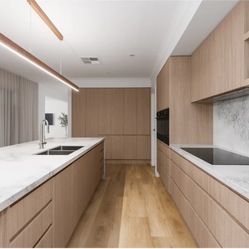 Luxury Home Kitchen Furniture Modern Designs Modular Solid Wood Kitchen Cabinet Island Builder Dining Quartz Stone Countertop