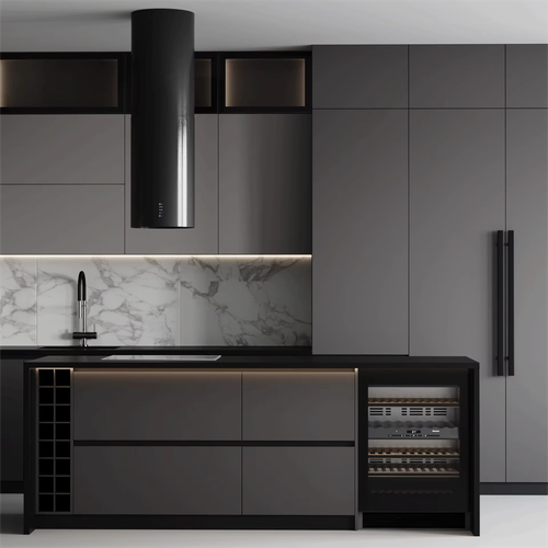 Custom Modern Modular Melamine Wooden Eco-Friendly Kitchen Cabinet Ready Assemble Complete Sets Acrylic Countertop Faucet Hinge