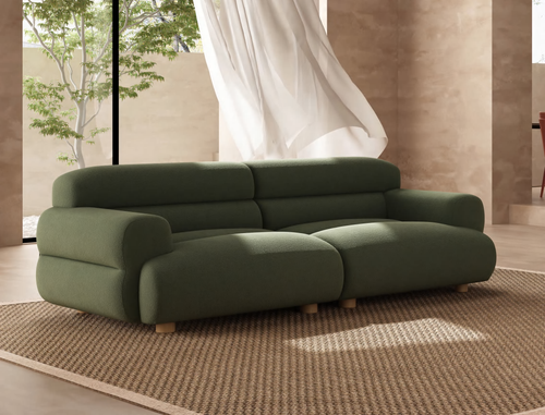 Modern Low-Profile Sofa with Comfortable Lounge Design
