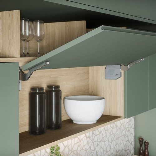 Modern European Minimalist Style Modular Kitchen Cupboards Cabinets with Melamine Board and Faucet