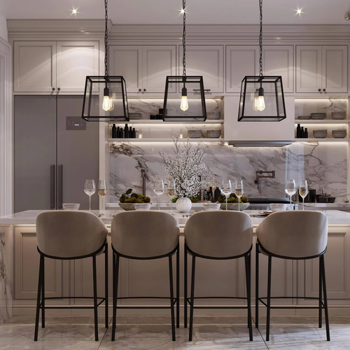 Factory Direct Classic House Builders Dining Accessories Faucet Custom Modern Complete Solid Wood Kitchen Artificial Marble