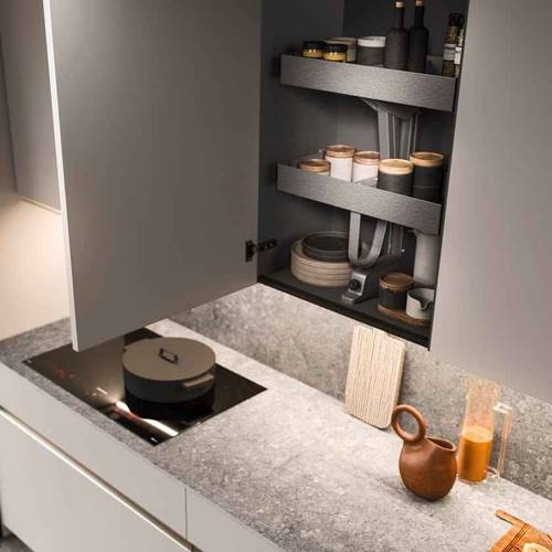 Modern White Shaker Lacquer Modular Kitchen Cabinet Artificial Marble Faucet Accessory-5 Year Warranty Factory Price for
