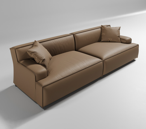 Modern sofa with a deep seat and smooth lines