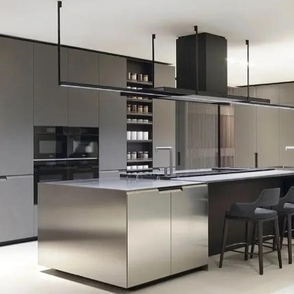 OEM Modern Stainless Steel Kitchen Cabinets with Faucet Accessory Kitchen Cabinets for Sale