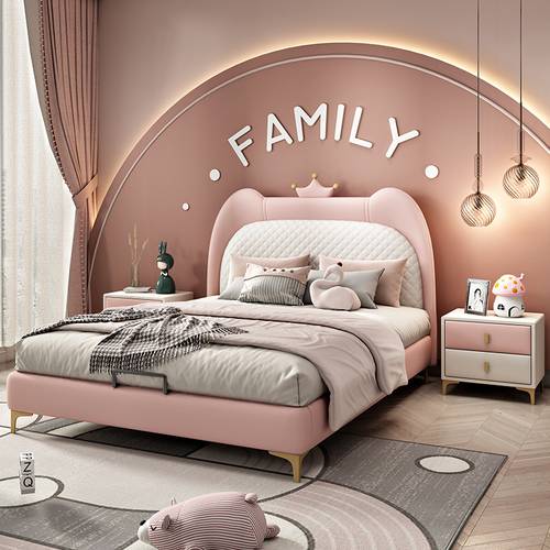 Modern Kids & Next Generation Crown & Lattice-Upholstered Princess Bed