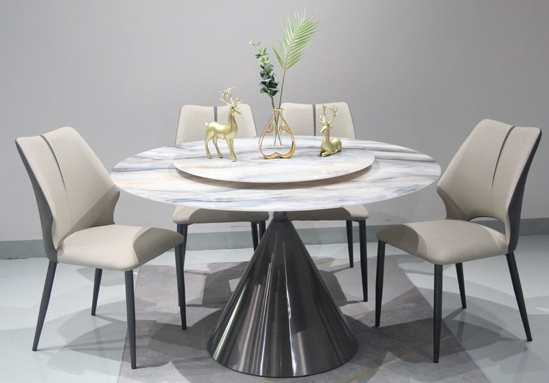 Modern Luxury Dining Table with Stone Top