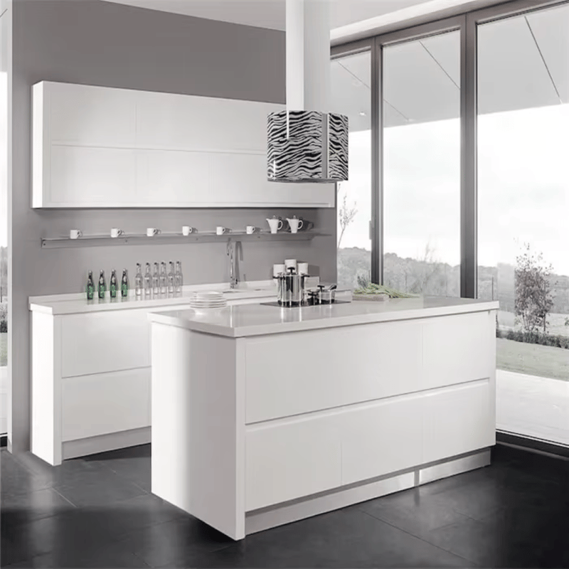 Direct Factory Custom Aluminium Waterproof Anti-Mildew Features for Dining Mall Use Includes Faucet Kitchen Cabinet