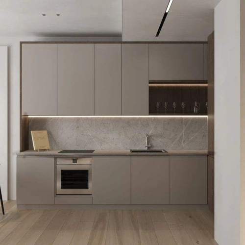 حديثة عالية اللمع رمادي لاك الانتهاء من خزائن المطبخ وحدات مخصصة MDF تصميم جديد لمعان عالية المطبخ حوض صنبور مفصل 