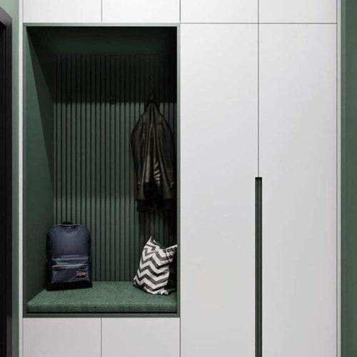 Modern Bedroom Wardrobes Custom Closet Cabinet Bedroom Furniture Design Green Wooden Wardrobe