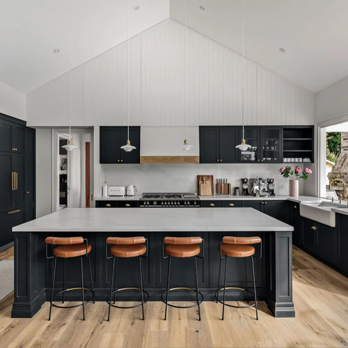 Australian Luxury Modern Furniture Modular Melamine Stainless Steel Carcase Granite Dining Faucet Wooden Kitchen Cabinet