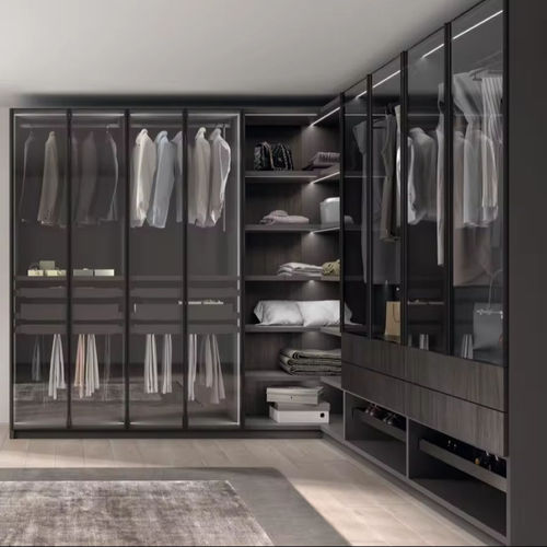 Cheap Wholesale Modern Simple Bedroom Storage Steel Portable Closet for Clothes With Double Door