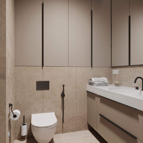 خزائن حمام أنيقة موفرة للمساحة مصنوعة من الرخام