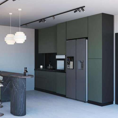 Custom Modern Kitchen Base Cabinet with Sink Design Melamine Board Kitchen Furniture for Dining and Apartment Use