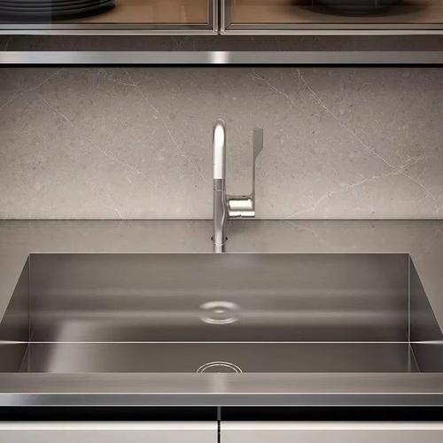Modular Modern Eco-Friendly Storage Sink Solid Wood Carcase Acrylic Surface Door Hinge Faucet Base Kitchen Cabinet
