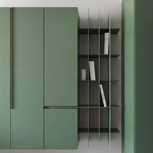 Modern Bedroom Wardrobes Custom Closet Cabinet Bedroom Furniture Design Green Wooden Wardrobe