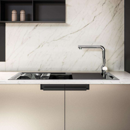 Custom High-End Luxury Melamine Kitchen Cabinets Eco-Friendly Personalized Design for Modern Dining Easy Installation for Villas