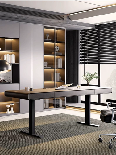 Modern Height Adjustable Executive Office Desk