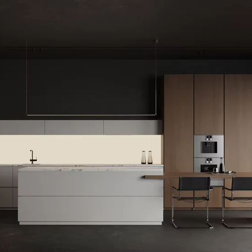 Custom Size Modern Design Melamine Acrylic Finish Kitchen Cabinets and Particle Plrwood Kitchen Cupboards Furniture