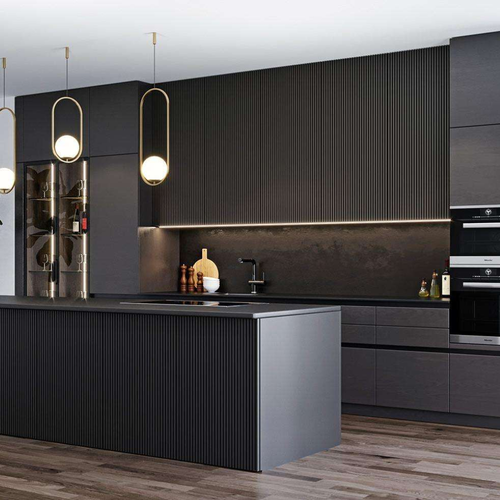 Smart Custom Modular Solid Wood Cupboard Manufacture Pantry Island Table for Kitchen Dining Custom Kitchen Furniture