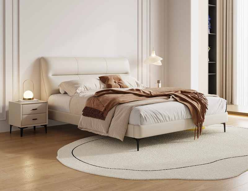 Luxury Modern Bed with Minimal Elegant Design