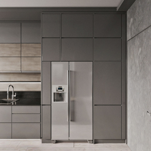 Luxury kitchen cabinets with self-closing doors and drawers
