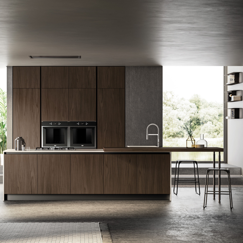 Cheap Furniture Modern Design Wooden Color Melamine Color Combinations Kitchen Set Cabinets