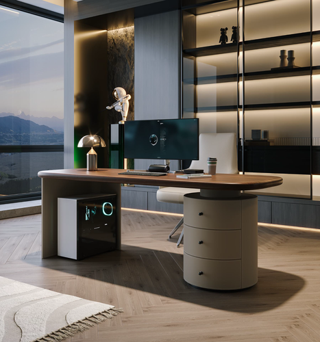 مكتب تنفيذي مودرن بتصميم هندسي فاخر