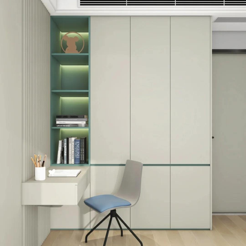 Factory Price Bedroom Wardrobes Custom Closet Cabinet Bedroom Furniture Design Minimalist White Wooden Wardrobe