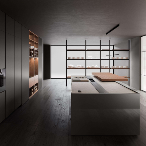 Custom Minimalist Black for Egger Board Kitchen Cabinet Termite Proof Durable Made Artificial Marble for Apartment Use for