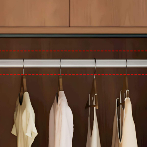 Modern Brown Sliding Doors Wardrobe Cabinet Solid Wood Wardrobe Closet