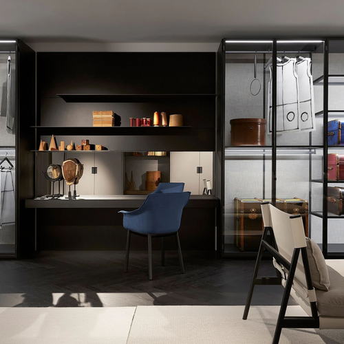 Household Bedroom Cabinet Modern Simple Wooden Rental Installation Simple Large Sliding Door