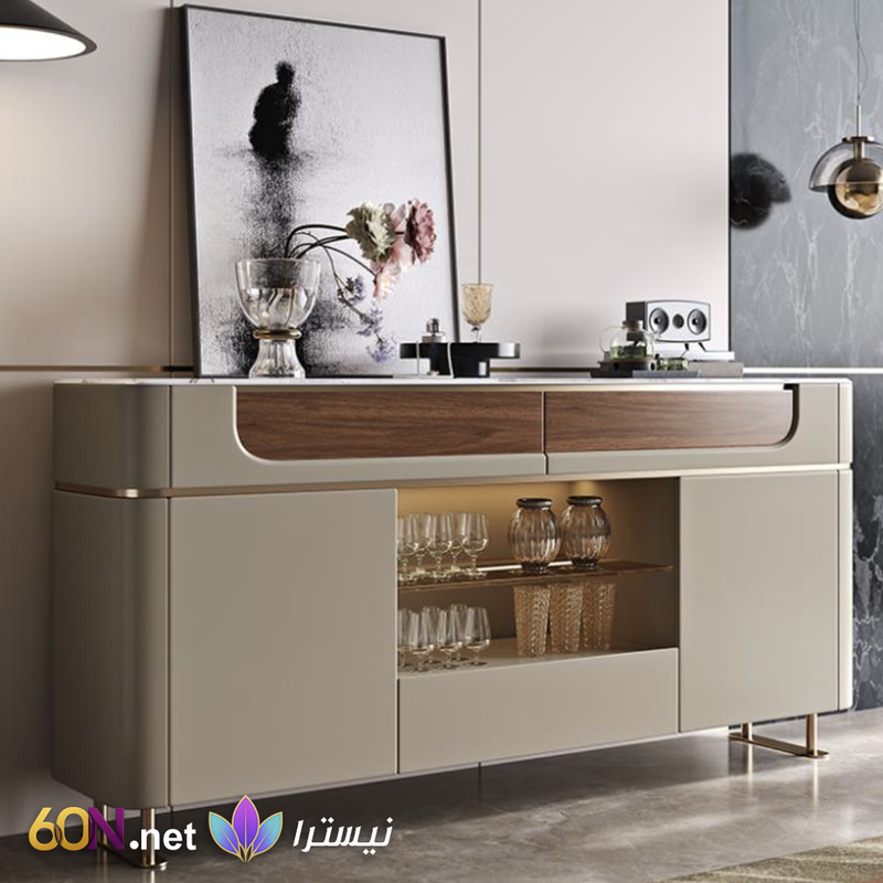 خزانة جانبية فاخرة بتصميم عصري