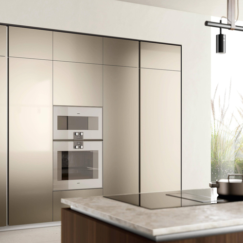 Custom Modern Luxury Pantries Practical Smart Organization for Villas Melamine Board Carcase Dining Full Kitchen Cabinet Faucet
