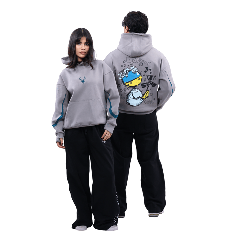 هودي Graffiti Grey