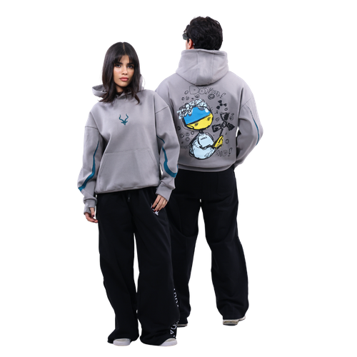هودي Graffiti Grey