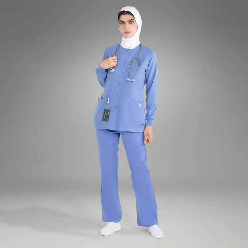  جاكت نسائي قريز اناتومي 4 جيوب ورام اب  4450