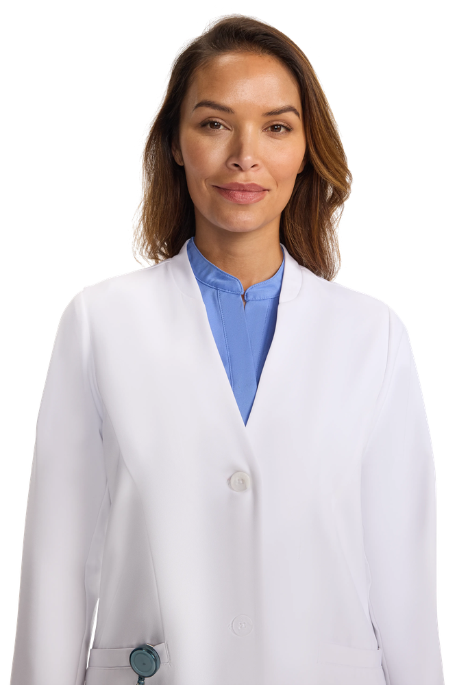 لاب كوت مقاوم للماء للنساء HH White Coat بطول 34 بوصة HH403